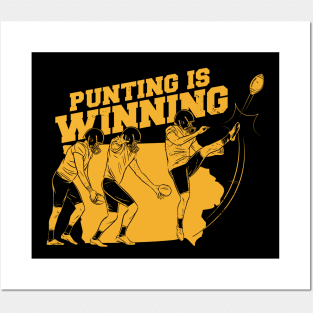 Punting Is Winning // Funny Football Punter Iowa Posters and Art